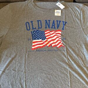 Old Navy Gray American Tradition Tee